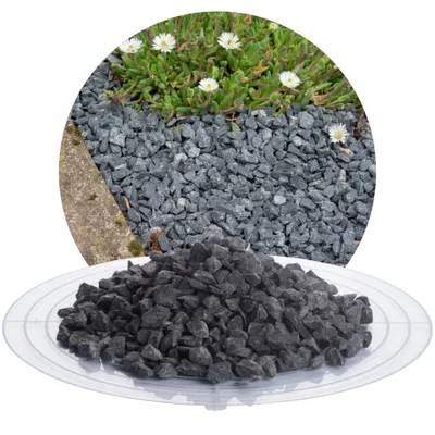 Produktbild von Schicker Mineral-Basalt Ziersplitt anthrazit 25 kg-5-8mm