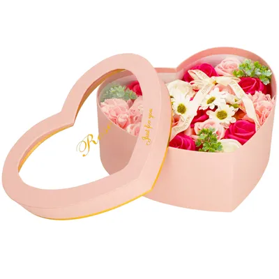Produktbild von Springos® Seifenrosen in Geschenk-Box
