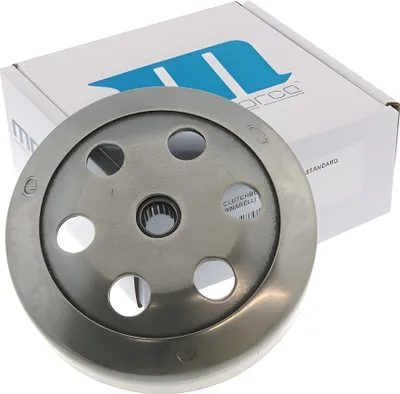 Image de Cloche d'embrayage Motoforce Standard pour / CPI 107mm Aprilia, Amico (1991-1992), (à partir de 1993), GL, Sport, SR 50 (jusqu'à 1994), Area 51, Gulliver, Rally, Sonic, SR, SR50, Benelli, 491, K2, Naked, Beta, Ark , Chrono, CPI, Bingo, Hussar 10mm, Popcorn KTM, Go, Quadra, Tempo, Malaguti F12 Phantom, F15 Firefox, MBK, Booster, Equalis, Evolis, Fizz, Flipper, Mach G, Nitro, Ovetto, Slider, PGO, Big Max, G-Max, T-Rex, Revonec, GTX, Rex, Rexy, Silverstreet, Escape, Yamaha Aerox, Axis, Bws, Jog R, RR, Neos, St