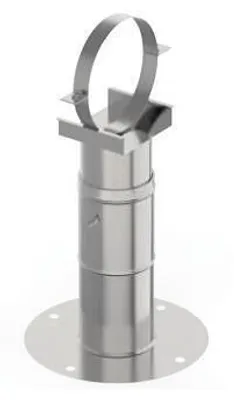 Obrázok produktu pre Wandabstandshalter (400 - 750 mm) "Gefest-Stal" Ø 200 Edelstahl