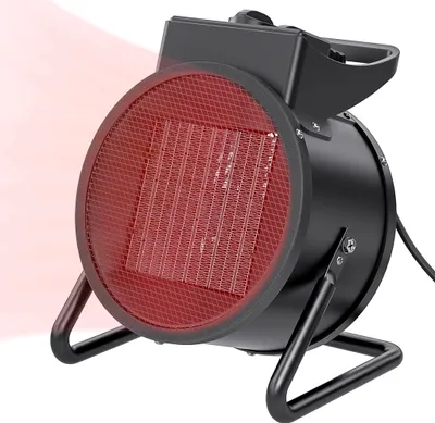Obrázok produktu pre JOIEYOU elektrický ohrievač keramický 3000W ohrievač s ventilátorom a termostatom, stavebný ohrievač stavebný sušič, sálavý ohrievač tepelný výkon s PTC vykurovacím telesom 3 úrovne, ohrievač pre miestnosti, čierny