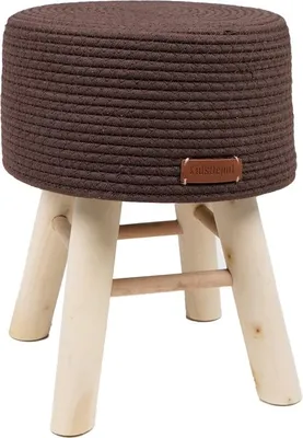Productafbeelding van KidsDepot Iggy poef - Donkerbruin | KidsDepot