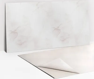 Produktbild von Dekorative PVC Wandpaneele - Küchenpaneele Rückwand hart Innenwand - 100 x 50 - Zarter leichtes Marmor