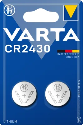 Obrázek produktu pro Lithiový knoflíkový článek VARTA Electronics CR2430 3V 2-pack