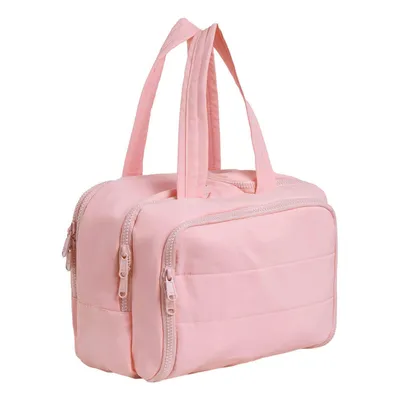 Produktbild von Reise Kosmetiktasche mit mit 4 Fächern, Damen Kulturtasche 31 x 19 x 21 cm, Rosa