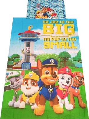 Produktbild von Paw Patrol Kinder-Bettwäsche Set No Job is too Big No Pup is too small