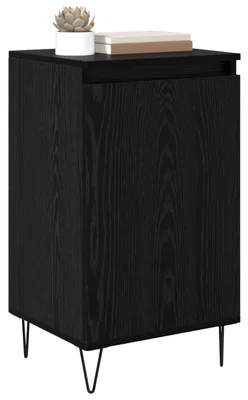 Image de vidaXL Sideboard noir imitation chêne 40 x 35 x 70 cm Bois composite
