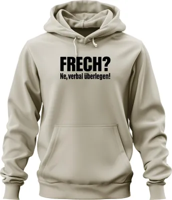 Obrázek produktu pro Drzost? Ne slovně nadřazený! Vtipné sarkastické hlášky Dárek Uni mikina s kapucí Hoodie, Nature, S