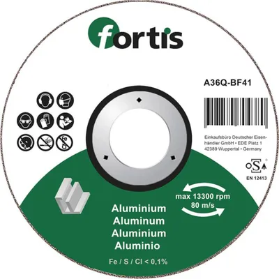 Immagine prodotto di Disco da taglio ALU-NE 115 x 1,0 mm diritto FORTIS