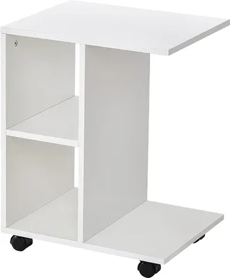 Image de Table basse table de chevet sur roulettes organisateur