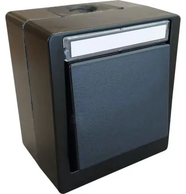 Produktbild von ROTH LANGE 56620 Feuchtraum Aus/Wechselschalter Schalter IP55 schwarzgrau