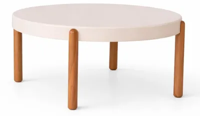 Produktbild von Stilvoller Runder Couchtisch Wohnzimmertische Designer Tischplatte
