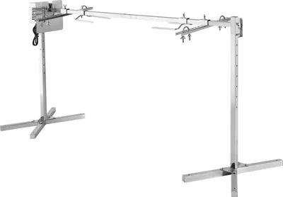 Obrázok produktu pre SucceBuy elektrická grilovacia súprava AC 220-240 V, 8-stupňový gril s nosnosťou 60 kg, 38 W motor, automatický gril na párty, ideálny na pečenie prasiatka, jahňacieho mäsa a ražňov