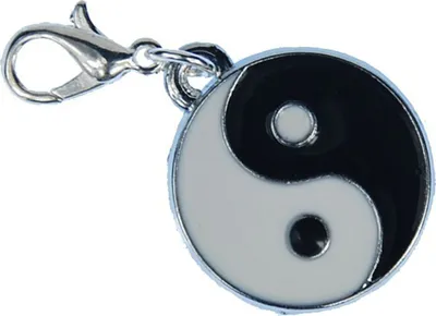 Produktbild von Yin Yang Charm Anhänger Bettelarmband Miniblings Ying Zeichen Daoismus Taijitu