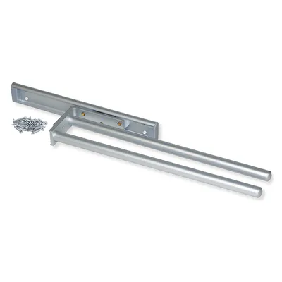 Produktbild von Emuca Handtuchhalter, ausziehbar, 2 Arme, Aluminium, matt eloxiert