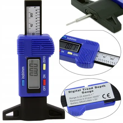 Obrázek produktu pro MAR-POL Digitální měřič hloubky dezénu pneumatik 0-25,4mm M15245