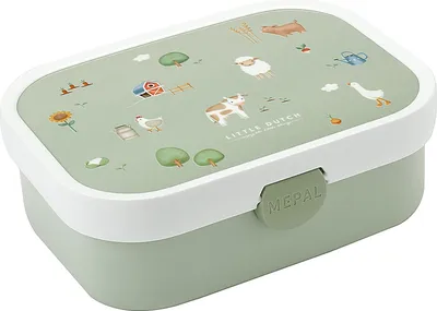 Imagen del producto de Recipiente para alimentos Mepal Campus - Little Farm. Modelo: Campus Lunchbox. Número de artículo: 107440065399. Código de barras: 8720294032328