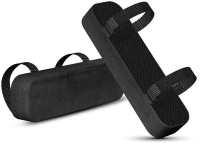 Armlehnenkissen für Stühle, schwarz, 2er-Set