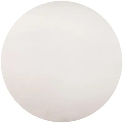 Produktbild von Villa Möbel Skyvio Wohnzimmer-Teppich, Kurzfloor-Teppich, Waschbar, Einfarbig, Farbe:Creme, Grösse:200 cm Rund