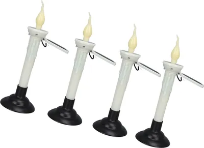 Imagen del producto de Velas solares LED con forma de cera, luz blanca cálida, sensor de luz que se enciende al anochecer y se apaga al amanecer, resistentes al agua (IP65), ideales para decorar patios, mesas, ventanas y espacios exteriores
