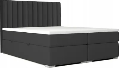 Produktbild von Boxspringbett ZIRA für das Schlafzimmer, 160x200 (Schwarz - Kronos 07)