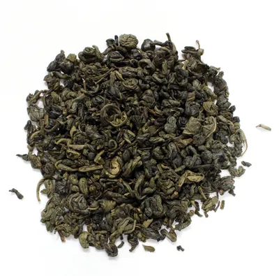 Produktbild von Berliner Kaffeerösterei - Grüner Tee China Gunpowder , loser Tee, kräftig & herb, handverlesen, direkt & fair gehandelt, Natürlich & nachhaltig Verpackt, 250g