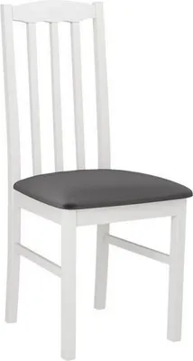 Immagine prodotto di Sedia da pranzo imbottita EDON 12 - bianco / grigio scuro