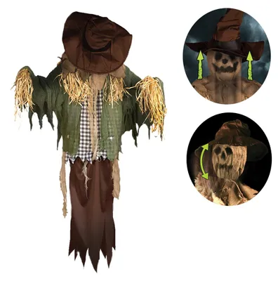 Produktbild von Verfluchte Vogelscheuche mit Bewegung und Sound als Gruselige Halloweendekoration