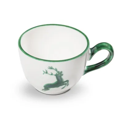 Produktbild von Gmundner Keramik Grüner Hirsch Kaffeetasse Cup 0,19 Liter