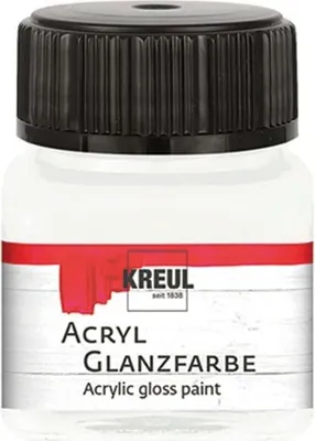 Produktbild von KREUL Acryl Glanzfarbe Weiß 20 ml