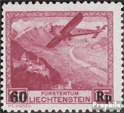 Produktbild von Briefmarken Liechtenstein 1935 Mi 148 (kompl.Ausg.) postfrisch Postflug