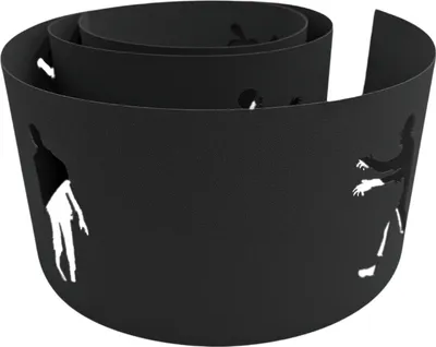 Produktbild von zaun|zu PREMIUM Sichtschutzstreifen mit Motiv Halloween Zombies Anthrazit 2,55m