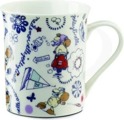 Produktbild von Nici 30252 Tasse Jolly Mäh Schaf Jolly Liselle allover Porzellan Kaffeetasse