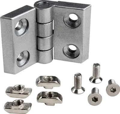 Produktbild von KLAK 40 - Scharnier Universell Nut 8 für 40-er inkl. Verschraubung - 4 Stück