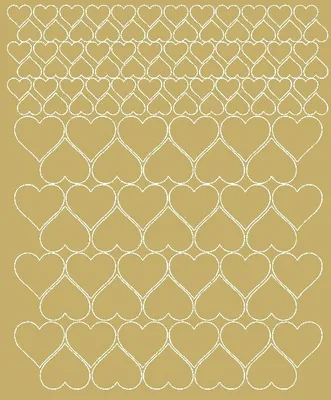 Immagine prodotto di Adesivi per caschi da bicicletta, adesivi a forma di cuore, 116 pezzi, oro opaco