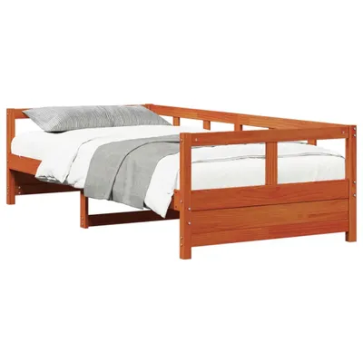 Produktbild von vidaXL Tagesbett ohne Matratze Wachsbraun 90x200 cm Massivholz Kiefer