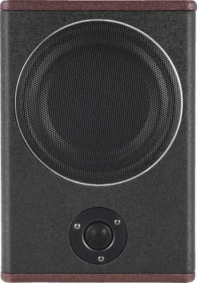 Image de Subwoofer pour voiture, basses puissantes, design compact, noir