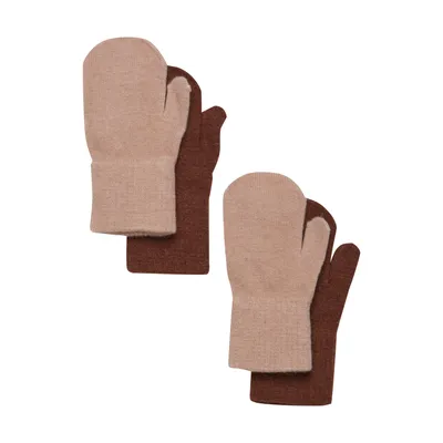 Produktbild von Celavi Uni-Handschuhe, 2er-Pack, braun, Größe 1 (2 Jahre), EU