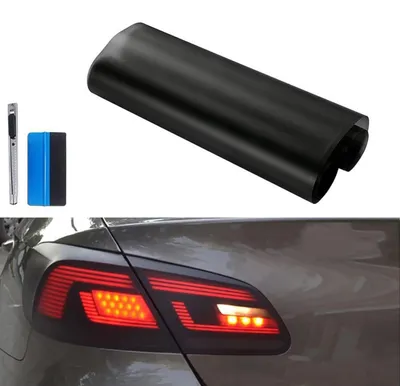 Immagine prodotto di Film adesivo colorato per fari auto, 12 x 48 pollici, effetto fumé opaco