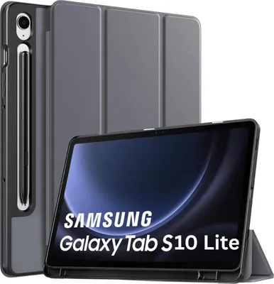 Produktbild von Schutzhülle für Samsung Galaxy Tab S10 Lite +9H Schutzglas Panzerfolie Stifthalter Case