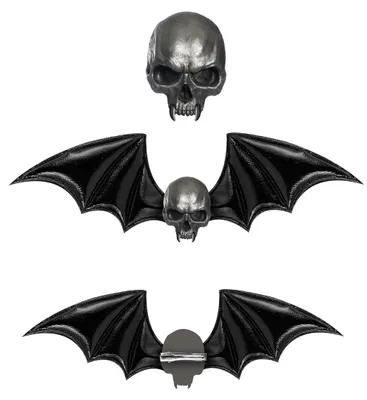Produktbild von Fledermaus Totenkopf Haarklammer