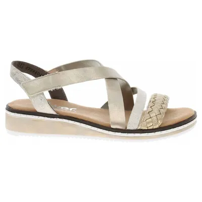 Produktbild von Rieker Sandalen Plat  Sandalen Plat - Goudkleur - Maat 39