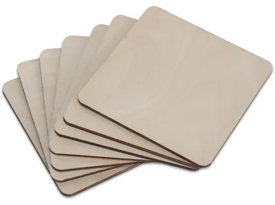 Productafbeelding van Creative Deco 10 x Vierkante Onderzetters, 10 x 10 cm