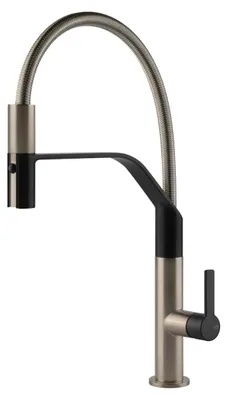 Immagine prodotto di Miscelatore monocomando Gessi Mesh 60005 599 46,9 cm Nero opaco / Finox
