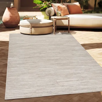 Produktbild von Outdoor Teppich Flachgewebe modern Boho Ethno wetterfest Außenbereich Grösse 80x250 cm