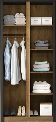 Image de Armoire en tissu Penderie en tissu Tringle de penderie