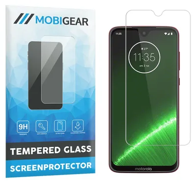 Produktbild von Mobigear Displayschutzfolie für Motorola Moto G7, gehärtetes Glas – Displayschutzfolie, kompatibel mit Hüllen
