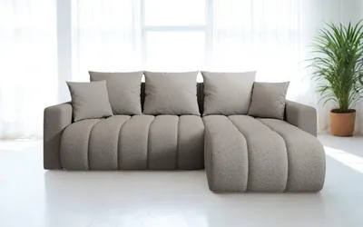 Produktbild von FurMeb24 ECKSOFA mit Schlaffunktion und bettkasten GIULIO L 235 cm × 150 cm × 85 cm Stoff QUELLE 83