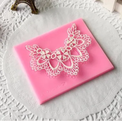 Immagine prodotto di Stampo per fondente in silicone Fiori di pizzo Stampo per torta in silicone Stampo per fondente Decorazione di cioccolato