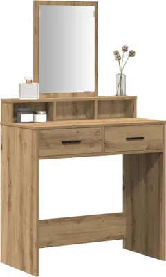 Produktbild von vidaXL Schminktisch Artisan-Eiche 79 x 41 x 140 cm Holzwerkstoff